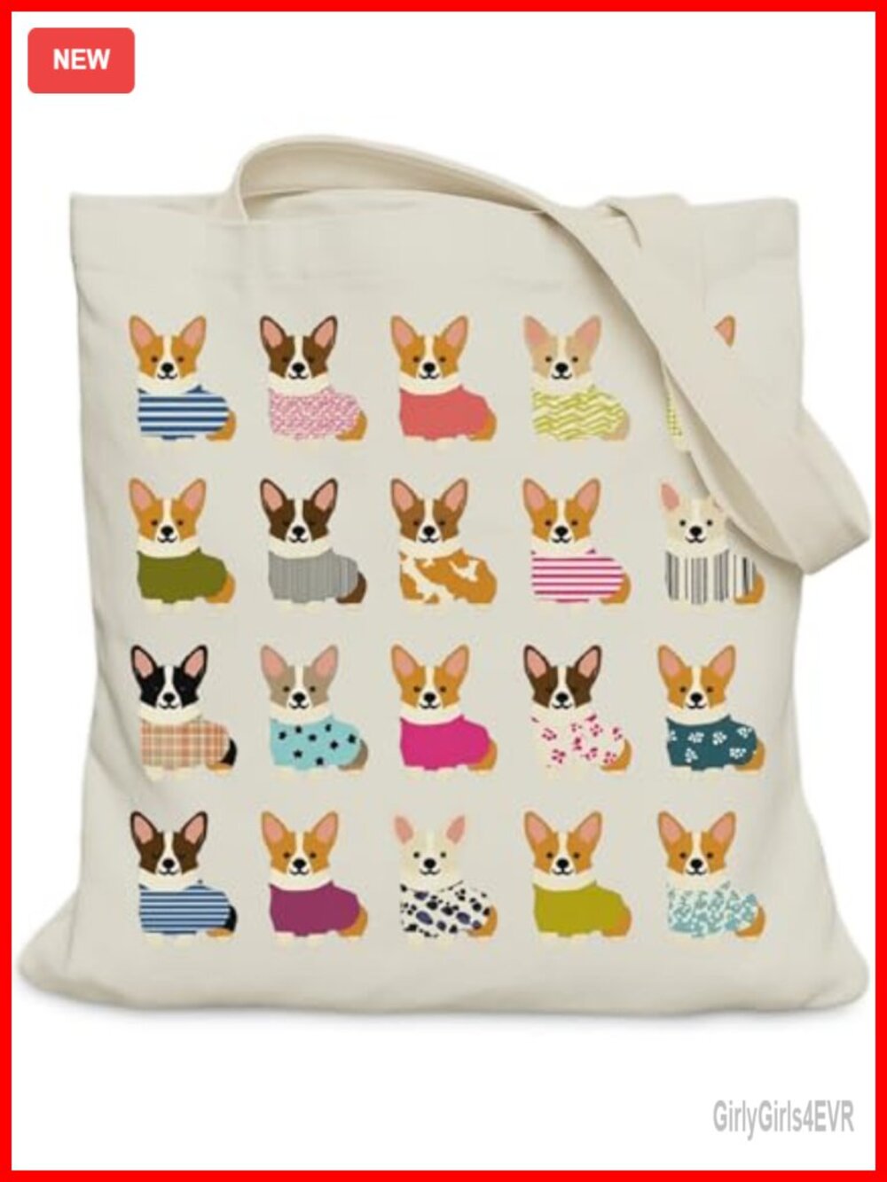Women's Canvas Tote Bag with Inner Pocket for Shopping Work Travel